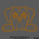 Peeking Boxer Puppy Dog Vinyl Decal - S4S Designs