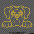 Peeking Boxer Puppy Dog Vinyl Decal - S4S Designs