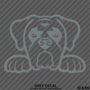 Peeking Boxer Puppy Dog Vinyl Decal - S4S Designs