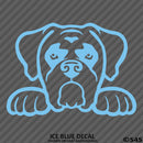Peeking Boxer Puppy Dog Vinyl Decal - S4S Designs