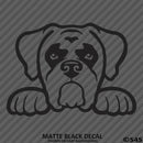 Peeking Boxer Puppy Dog Vinyl Decal - S4S Designs