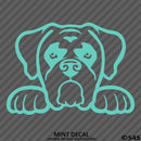 Peeking Boxer Puppy Dog Vinyl Decal - S4S Designs