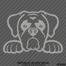 Peeking Boxer Puppy Dog Vinyl Decal - S4S Designs