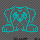 Peeking Boxer Puppy Dog Vinyl Decal - S4S Designs