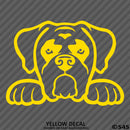 Peeking Boxer Puppy Dog Vinyl Decal - S4S Designs