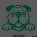 Peeking Bulldog Puppy Dog Vinyl Decal - S4S Designs