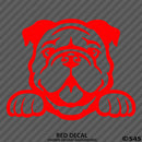 Peeking Bulldog Puppy Dog Vinyl Decal - S4S Designs