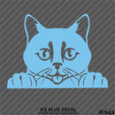 Peeking Cat Kitten Vinyl Decal