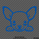 Peeking Chihuahua Puppy Dog Vinyl Decal - S4S Designs