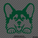 Peeking Corgi Puppy Dog Vinyl Decal - S4S Designs