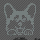 Peeking Corgi Puppy Dog Vinyl Decal - S4S Designs