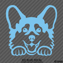 Peeking Corgi Puppy Dog Vinyl Decal - S4S Designs
