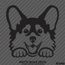 Peeking Corgi Puppy Dog Vinyl Decal - S4S Designs