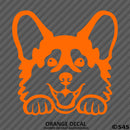 Peeking Corgi Puppy Dog Vinyl Decal - S4S Designs