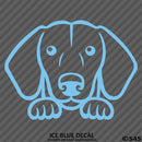 Peeking Dachshund Puppy Dog Vinyl Decal - S4S Designs
