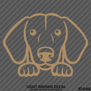 Peeking Dachshund Puppy Dog Vinyl Decal - S4S Designs