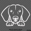 Peeking Dachshund Puppy Dog Vinyl Decal - S4S Designs