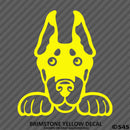 Peeking Doberman Pinscher Puppy Dog Vinyl Decal - S4S Designs