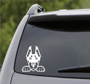 Peeking Doberman Pinscher Puppy Dog Vinyl Decal - S4S Designs