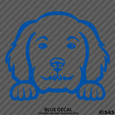 Peeking Golden Doodle Puppy Dog Vinyl Decal - S4S Designs