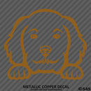Peeking Golden Doodle Puppy Dog Vinyl Decal - S4S Designs