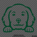 Peeking Golden Doodle Puppy Dog Vinyl Decal - S4S Designs