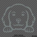 Peeking Golden Doodle Puppy Dog Vinyl Decal - S4S Designs