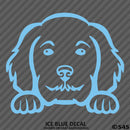 Peeking Golden Doodle Puppy Dog Vinyl Decal - S4S Designs