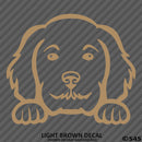 Peeking Golden Doodle Puppy Dog Vinyl Decal - S4S Designs