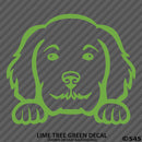 Peeking Golden Doodle Puppy Dog Vinyl Decal - S4S Designs