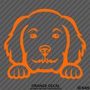 Peeking Golden Doodle Puppy Dog Vinyl Decal - S4S Designs