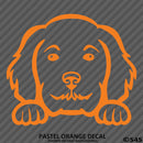 Peeking Golden Doodle Puppy Dog Vinyl Decal - S4S Designs