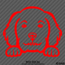 Peeking Golden Doodle Puppy Dog Vinyl Decal - S4S Designs