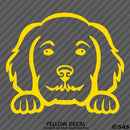 Peeking Golden Doodle Puppy Dog Vinyl Decal - S4S Designs