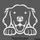 Peeking Golden Retriever Puppy Dog Vinyl Decal - S4S Designs
