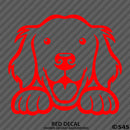 Peeking Golden Retriever Puppy Dog Vinyl Decal - S4S Designs