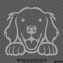 Peeking Golden Retriever Puppy Dog Vinyl Decal - S4S Designs
