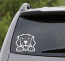 Peeking Golden Retriever Puppy Dog Vinyl Decal - S4S Designs