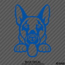 Peeking German Shepherd Puppy Dog Vinyl Decal - S4S Designs