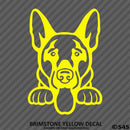 Peeking German Shepherd Puppy Dog Vinyl Decal - S4S Designs