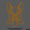 Peeking German Shepherd Puppy Dog Vinyl Decal - S4S Designs