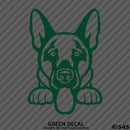 Peeking German Shepherd Puppy Dog Vinyl Decal - S4S Designs