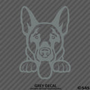 Peeking German Shepherd Puppy Dog Vinyl Decal - S4S Designs