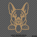 Peeking German Shepherd Puppy Dog Vinyl Decal - S4S Designs
