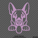 Peeking German Shepherd Puppy Dog Vinyl Decal - S4S Designs