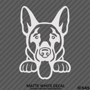 Peeking German Shepherd Puppy Dog Vinyl Decal - S4S Designs