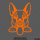 Peeking German Shepherd Puppy Dog Vinyl Decal - S4S Designs