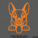 Peeking German Shepherd Puppy Dog Vinyl Decal - S4S Designs