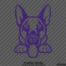 Peeking German Shepherd Puppy Dog Vinyl Decal - S4S Designs