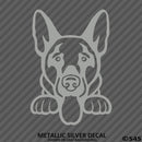 Peeking German Shepherd Puppy Dog Vinyl Decal - S4S Designs